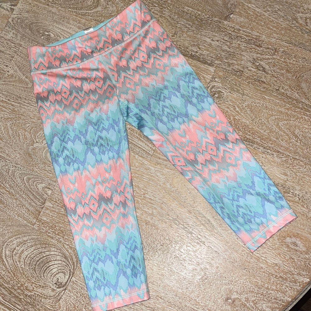 🌸Ivivva coral blue leggings size 10